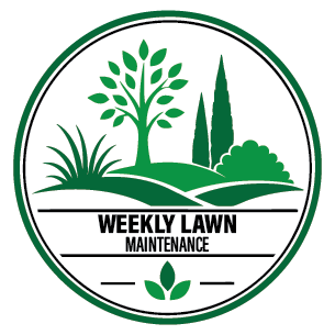 weekly lawn maintenance badge